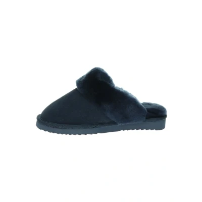 Afbeelding van Warmbat Australia Flurry Pantoffels, Dames, Maat: 36, Blauw Veloursleer