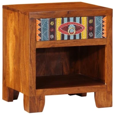 Afbeelding van vidaXL Nachtkastje 40x35x45 cm massief acaciahout