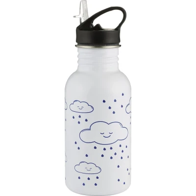 Afbeelding van Typhoon Pure Sealife Drinkfles Verandert van kleur RVS Wit/blauw 550ml