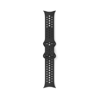 Afbeelding van Google Pixel Watch 3 (45 mm), Actieve Sportband (Silicone, Roestvrij staal), Horlogebandjes, Zwart