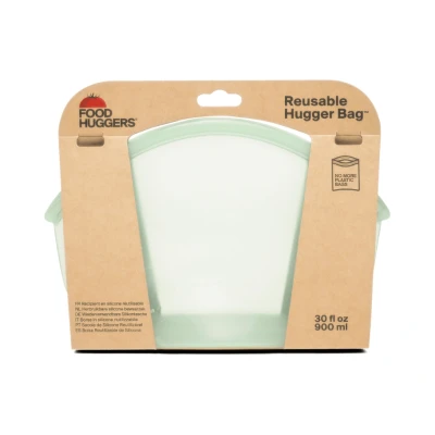 Afbeelding van Food Huggers Herbruikbare Bewaarzak 900ml Juniper Clear