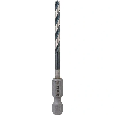 Image de BOSCH 2608577050 foret hélicoïdal HSS à queue hexagonale 3,3 x 36 75 mm