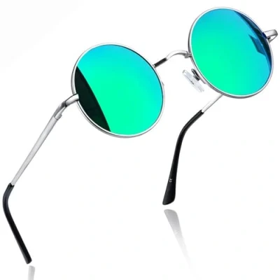 Afbeelding van Joopin Hippie Ronde zonnebril, steampunk, retro, metalen frame