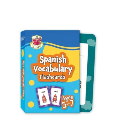 Afbeelding van CGP KS1 Activity Books and Cards Spanish Vocabulary Flashcards for Ages 5 7 (with Free Online Audio)