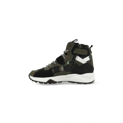 Afbeelding van Vingino GIO MID Sneakers hoog voor kinderen, Maat: 39, Khaki Veloursleer