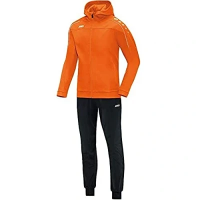 Afbeelding van JAKO Polyesterpak met kap Classico Fluo oranje