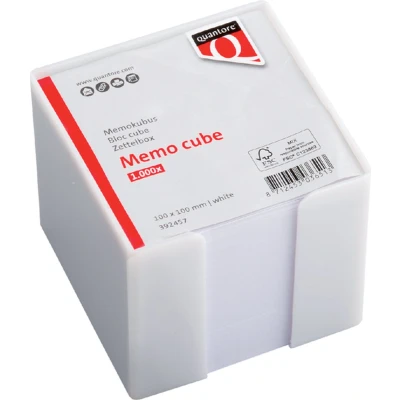 Afbeelding van Memokubus Quantore 10x10x9cm wit met 900vel
