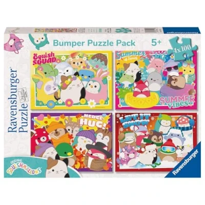 Afbeelding van Ravensburger 4in1 Puzzel Squishmallows 4x100 Stukjes