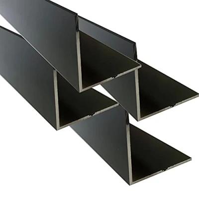 Afbeelding van aluminium hoekprofiel 40 x 2 mm RAL 7016 antraciet gelijkbenig gepoedercoat profiel L (1, 195 cm)