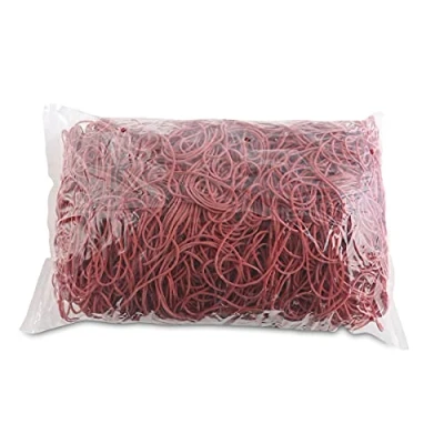 Afbeelding van Office Products, Rubberen band, Samenstelling, diameter 70 mm, 1,5x1,5 60 % rubber, 1000 g, warm, rood