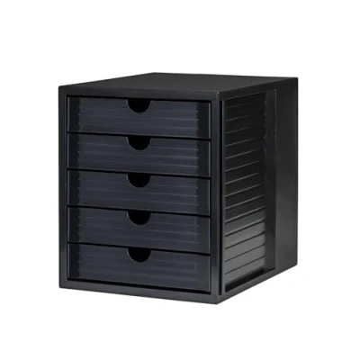 Afbeelding van Han Ladenblok Systembox Karma, Met 5 Gesloten Laden, Eco zwart