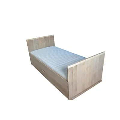 Afbeelding van Wood4you Eenpersoonsbed Nick steigerhout 206Lx43Hx96D cm