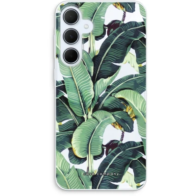Afbeelding van Case Company® hoesje geschikt voor Samsung Galaxy A35 Bananenbladeren Soft Cover Telefoonhoesje Bescherming aan alle Kanten en Schermrand