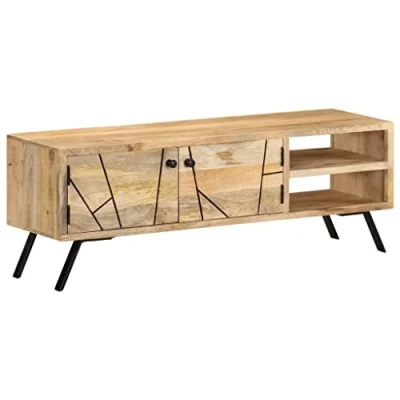 Afbeelding van vidaXL TV kast 110 x 30 40 cm massief mangohout