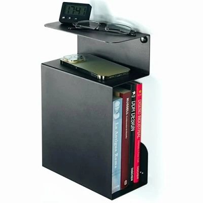Afbeelding van etterr Nachtkastje, bijzettafel, zwarte nachtkastjes, nachtkastjes voor slaapkamer, nachtkastje slaapkamer (links + rechts, zwart, 30 x