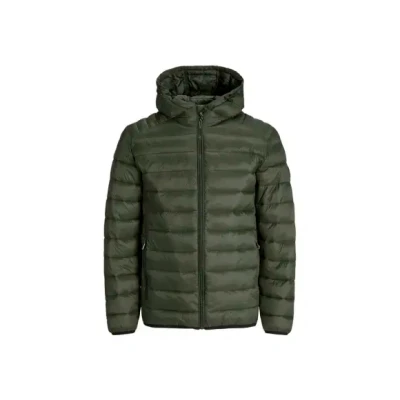 Afbeelding van Jack &amp; Jones Jjebradley Light Puffer HOOD Jas, Heren, Maat: Large, Rosin