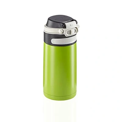 Afbeelding van Leifheit thermosbeker Flip 350 ml RVS groen