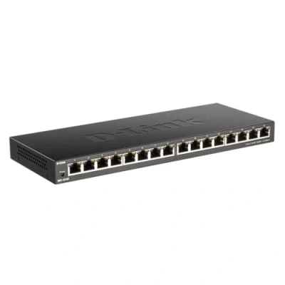 Image de D Link DGS 1016S Commutateur non géré 16 x 10/100/1000 de bureau Tension CC