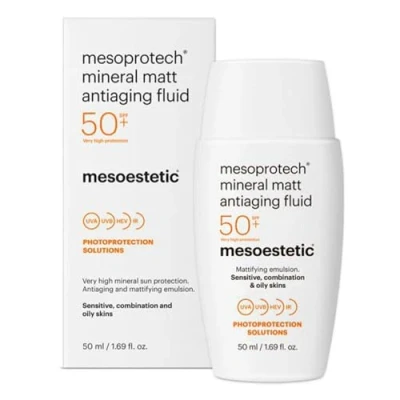 Afbeelding van Mesoestetic Mesoprotech Mineral Matt Antiaging Fluid 50+ 50 ml