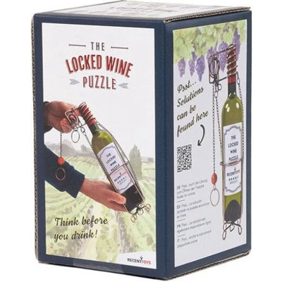 Afbeelding van Locked Wine Metalen geduld puzzel