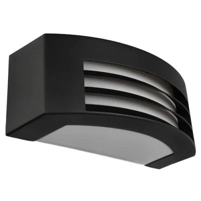 Afbeelding van EDO GARDI wandlamp voor buiten, van aluminium, zwart, IP54, met E27 fitting, max. 1 x 40 watt, verlichting decoratie licht, ingangslamp ledlampen, EDO777352