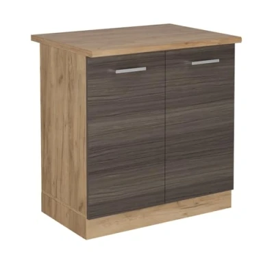 Afbeelding van Vicco Wastafelkast R Line, Edel grijs/Krachtige Eik goud, 80 cm , WB