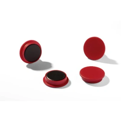 Afbeelding van Durable 475403 magneten, industriële verpakking, 37 mm, 1000p, rood, 20 stuks