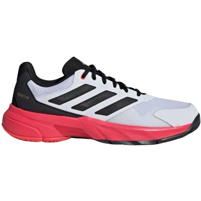 Afbeelding van adidas Performance Courtjam Control 3 Tennisschoenen voor alle ondergronden, Heren, Maat: 40 2/3, Footwear white/core black/lucid red Schoenen