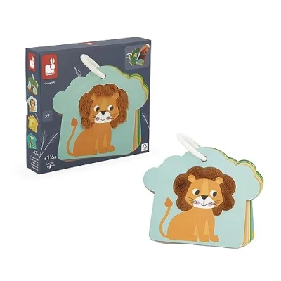 Image de Jeu d&#039;éveil Janod Cartes tactiles Savane