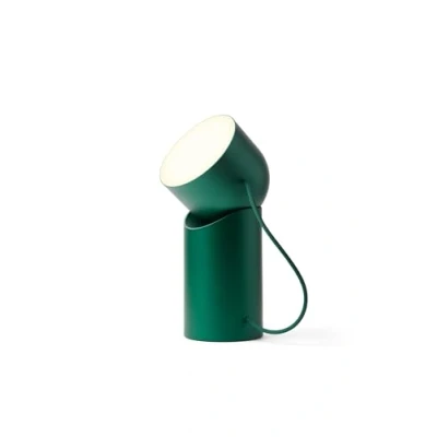 Afbeelding van Lexon ORBE Oplaadbare led tafellamp, draadloos, met afneembare magnetische, draaibare kop, voor nachtkastje, kantoor of terras, donkergroen