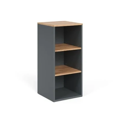 Afbeelding van Vicco ViktorMidikast 40.2 x 88.2 cm Antraciet/gouden eik