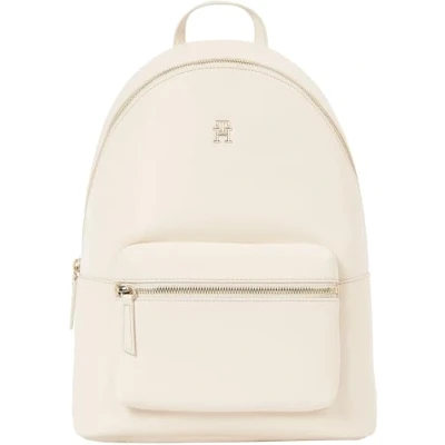 Afbeelding van Tommy Hilfiger Logotape Backpack Rugzak, Dames, Maat: One Size, Beige