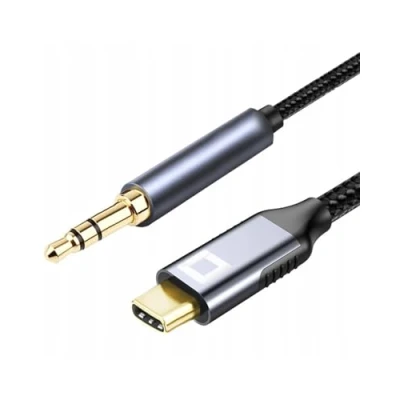 Afbeelding van Co2® USB C naar 3,5mm Jack Kabel Met Ingebouwde DAC 128kHz 1m