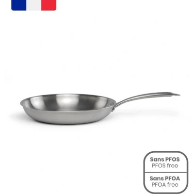 Afbeelding van Livoo Roestvrijstalen koekenpan 20 cm, Pan + steelpan, Zilver