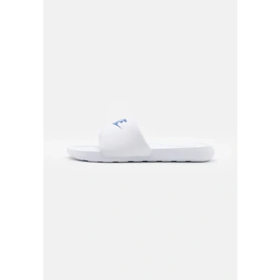 Afbeelding van Nike Sportswear Victori ONE Slide Unisex Muiltjes, Heren, Maat: 42.5, White/game royal Schoenen
