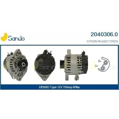 Afbeelding van SANDO 2040306.0 Dynamo / Alternator 12V 70A