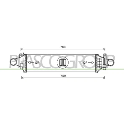 Afbeelding van PRASCO ME328N002 Intercooler met snelkoppelingen MERCEDES BENZ: CLA Coupe