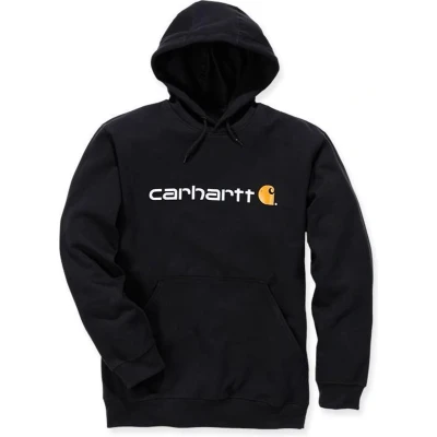 Afbeelding van Carhartt 100074 Signature Logo Sweatshirt Original Fit Black L