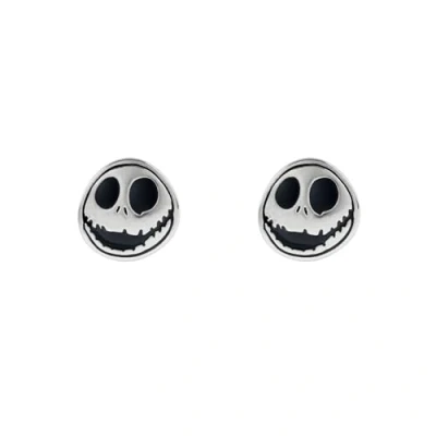 Afbeelding van Jack Skellington The Nightmare Before Christmas ronde cirkel oorknopjes, één maat, Messing, Geen edelsteen, edelsteen