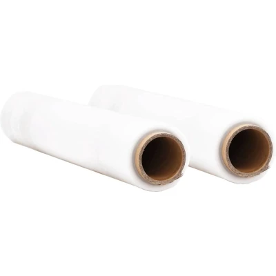 Afbeelding van vidaXL Stretchfilm 2 st transparant 30 μm 50 cm x 150 m
