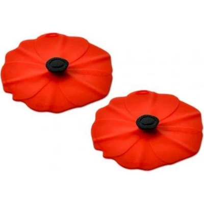 Afbeelding van Charles Viancin Coquelicot Set Van 2 Glas Deksels