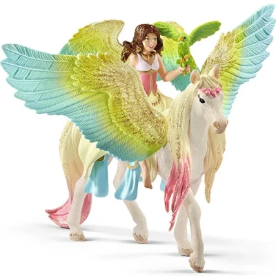 Afbeelding van Schleich bayala glitterpegasus met fee surah