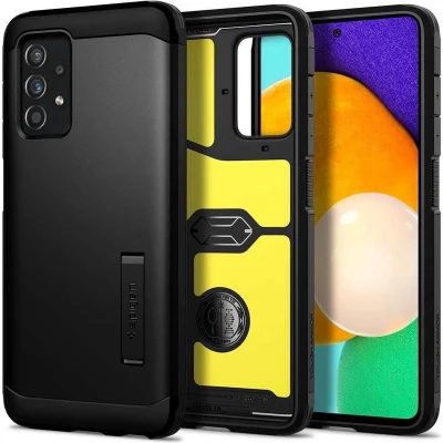 Afbeelding van Spigen Tough Armor TPU Back Cover Zwart Samsung Galaxy A52
