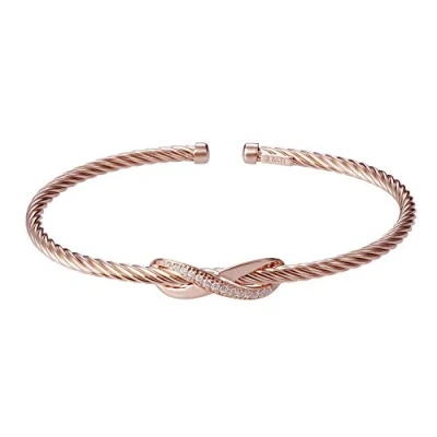 Afbeelding van Orphelia ZA 7402 Armband Bangle Infinity Zilver 925 Rosé Zirkonia 58 mm