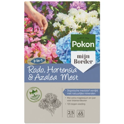 Afbeelding van Tuinmest Pokon 65 planten (Hortensia, Rodo, Azalea, 2.5 kg)