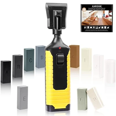 Afbeelding van reparatieset voor laminaat, grijs, pvc, vinyl, hout en kunststof, pvc vloeren, vinylvloeren, linoleum, werkblad, harde was hout, meubels, parket,