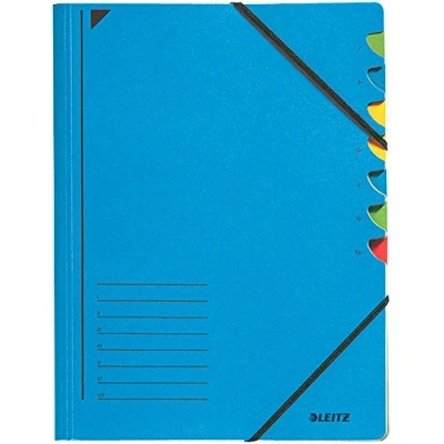 Afbeelding van Sorteermap Leitz 7 tabbladen karton blauw