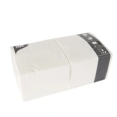 Afbeelding van Papstar 14234 servetten, 3 laags, 33 x cm, 8 vouw, wit, 250 stuks