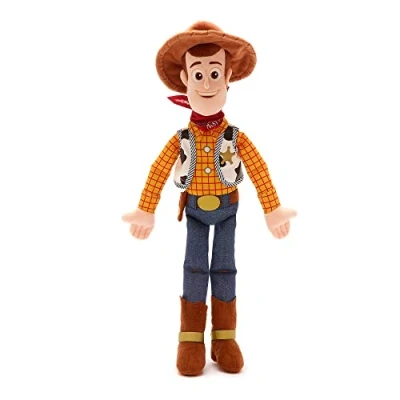 Afbeelding van Disney Store Woody Pluche, middelgroot, Toy Story, 47 cm, pluche figuur, klassieke cowboy met iconische outfit, geborduurde details en zachte afwerking