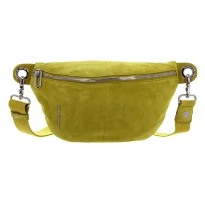 Afbeelding van MANDARINA DUCK Leren Schoudertas Gordeltas Mellow Velvet Bum Bag Bergamotto Lichtgroen